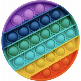 Πολύχρωμο Στρογγυλό - Gim Silicone Pop It Bubble Toy