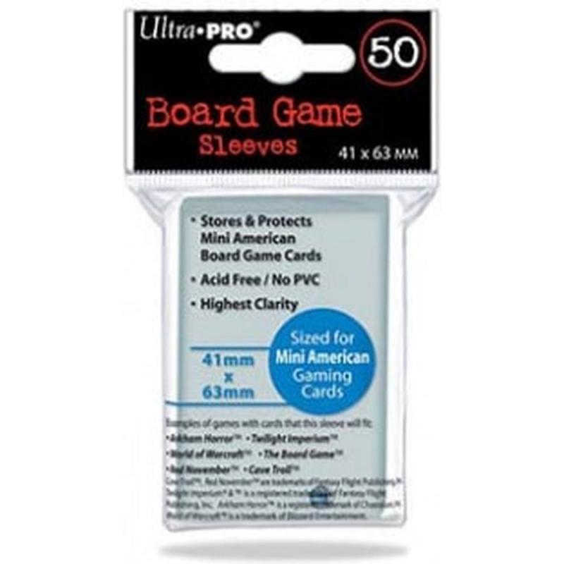 UP - Board Game Sleeves - American Size 41x63mm (50 Sleeves)