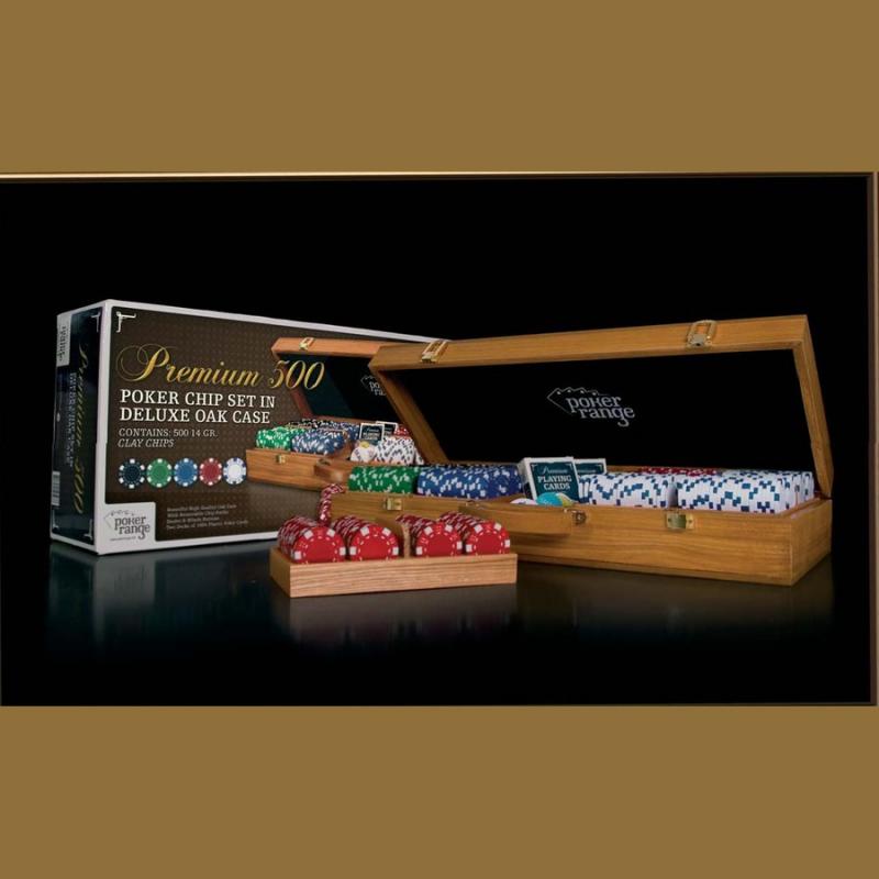 Poker Range Chip Set 500 x 14gr. Clay Wooden