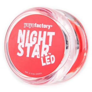 Γιογιό Night Star Led Clear Red