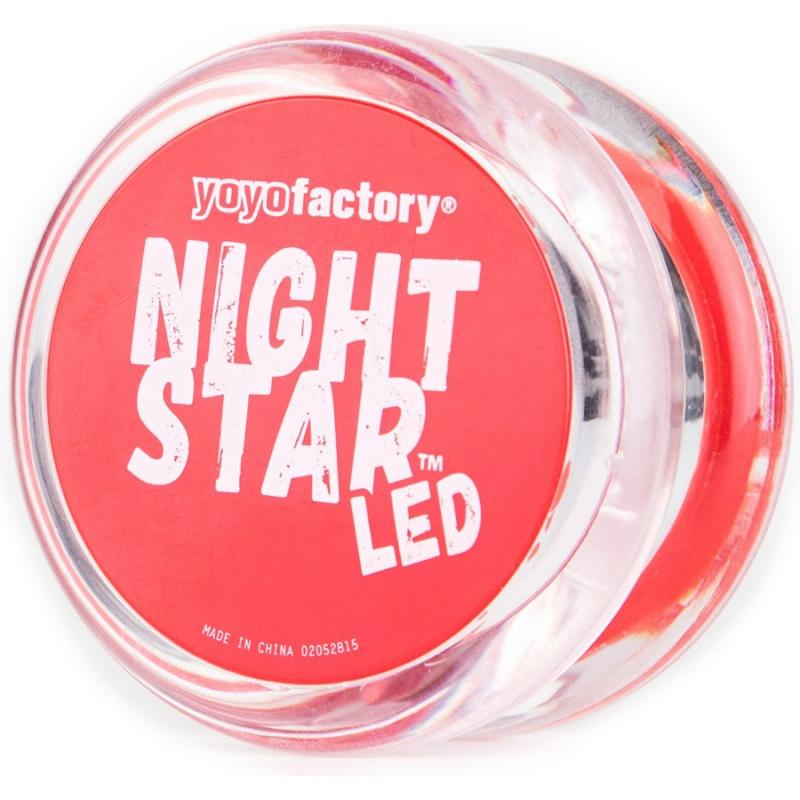 Γιογιό Night Star Led Clear Red