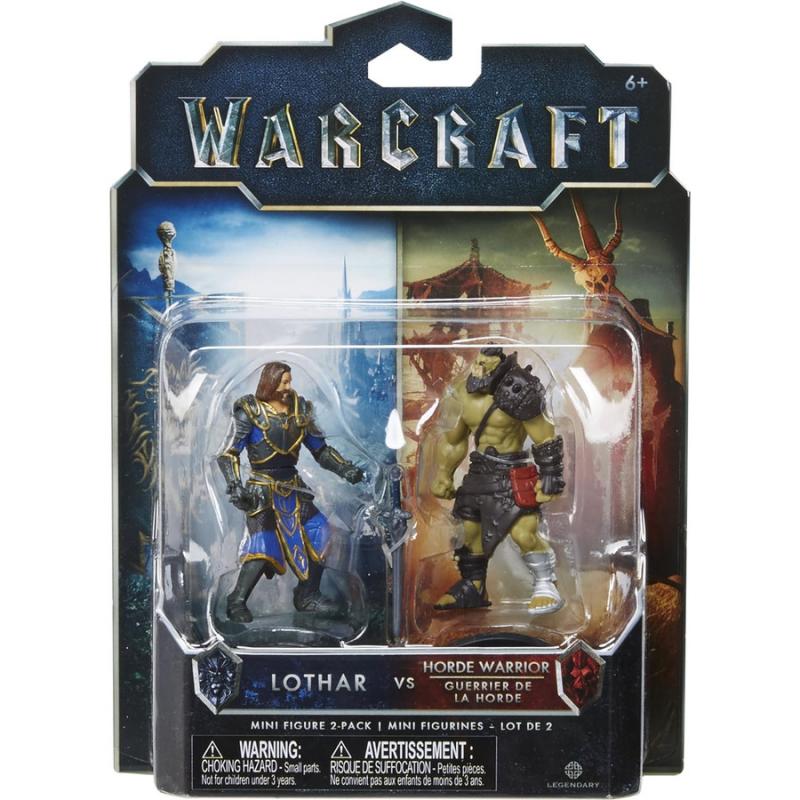 Warcraft The Movie - Mini Action Figures 2 Packs - Lothar Vs Horde Warrior