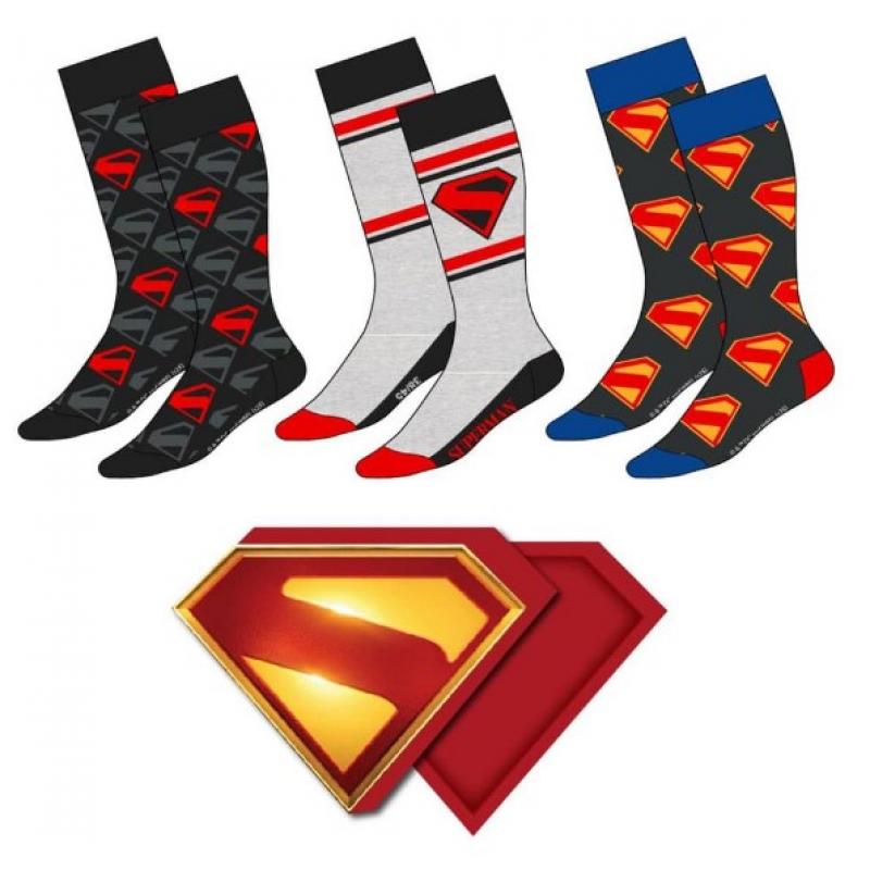 DC Comics Socks 3-Pack Superman 38-45