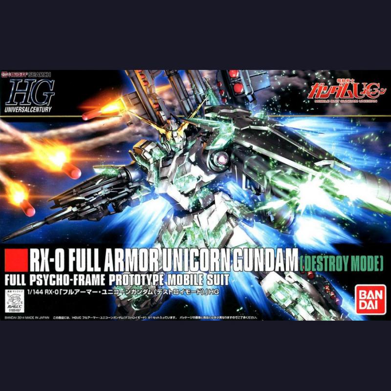 HGUC Full Armor Unicorn Gundam (Destroy Mode) 1/144 Bandai