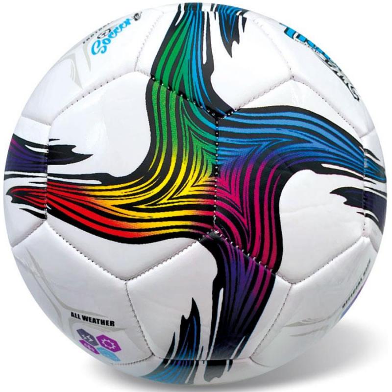 Star Δερμάτινη Μπάλα Ποδοσφαίρου Tiger Match Line Galaxy Rainbow Μεγ. 5