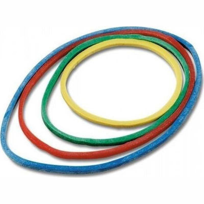 Λάστιχα Χρωματιστά, διάφορα μεγέθη σε κουτί 100 gr