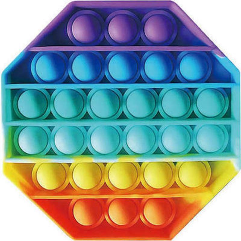 Πολύχρωμο Οκτάγωνο - Gim Silicone Pop It Bubble Toy