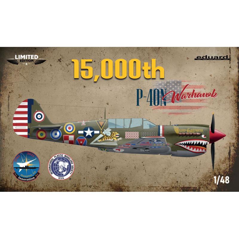 Eduard Plastic Kits: 15000th P-40N Warhawk Eduard - Limited in 1:48