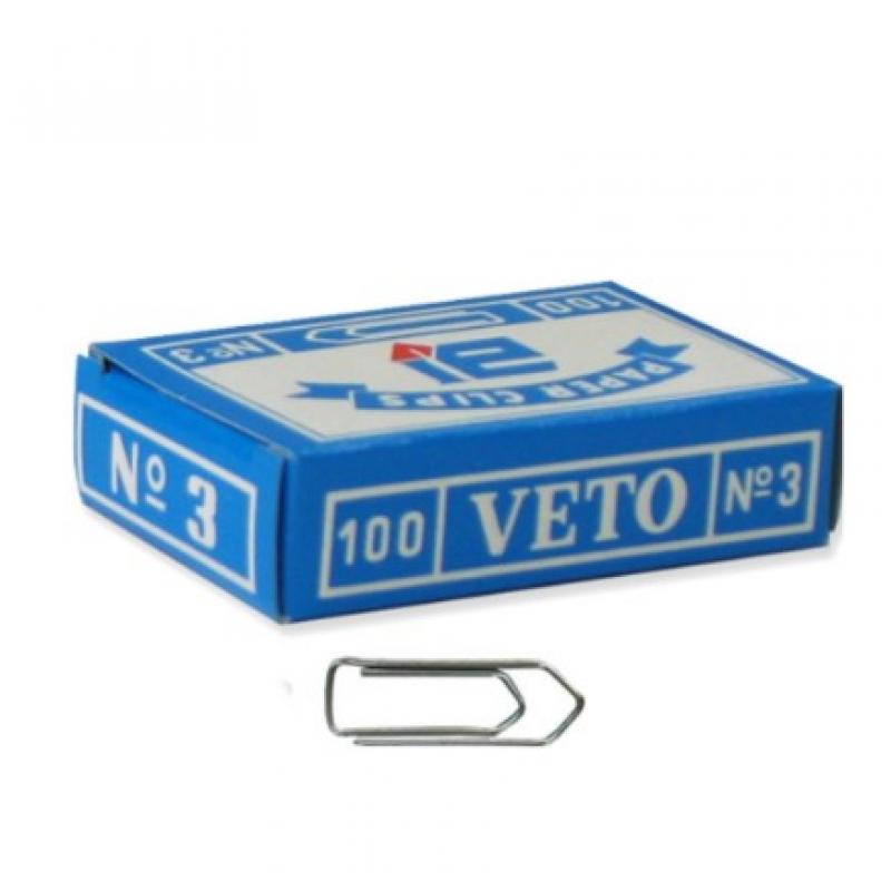 Συνδετήρες Veto No 3 Ύψους 30 mm τεμάχια 100