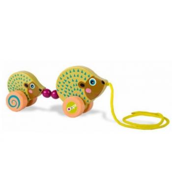 Oops - Σκαντζόχοιρος Easy Family - Ξύλινο Συρόμενο Παιχνίδι