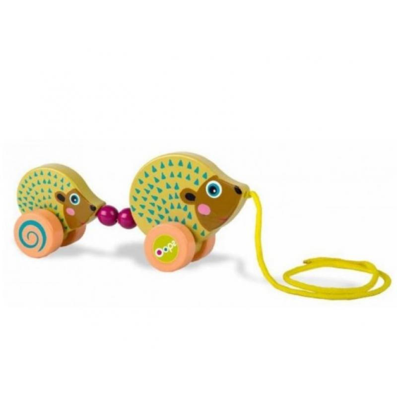 Oops - Σκαντζόχοιρος Easy Family - Ξύλινο Συρόμενο Παιχνίδι