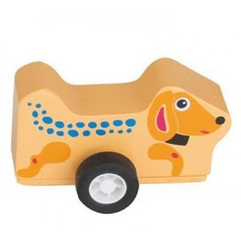 Oops - Σκύλος Easy Jet - Ξύλινο Παιχνίδι Pull Back