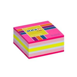 Hopax Stick'n Cube Χαρτάκια Σημειώσεων Αυτοκόλλητα 250 φ. 50 x 50 mm Διάφορα Χρώματα