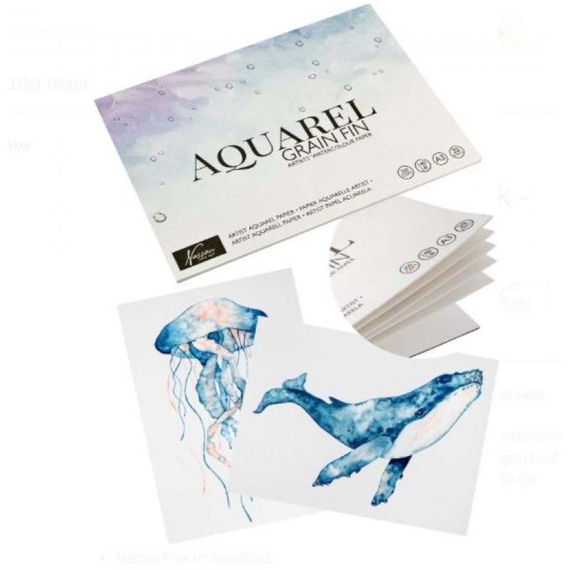 Creative Craft - Nassau Fine Art: Paper Pad, Aquarel, A3, 20 Sheet, 300 gsm