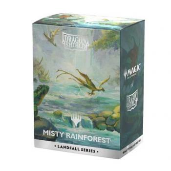 Dragon Shield Matte Dual Standard Sleeves - Landfall Series - Misty Rainforest (100 Sleeves)