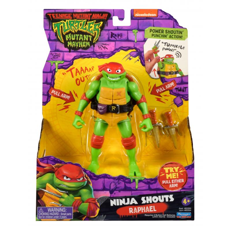 Teenage Mutant Ninja Turtles: Mutant Mayhem Ninja Shouts Action Figure Raphael 14 cm