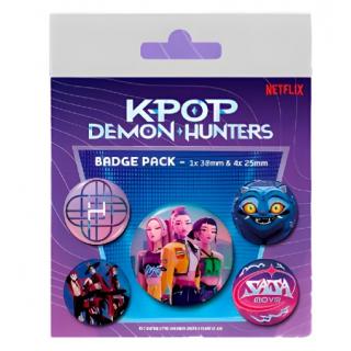 KPop Demon Hunters Pin-Back Buttons 5-Pack