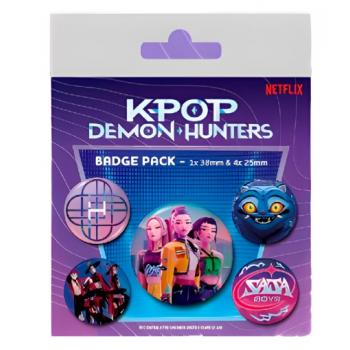 KPop Demon Hunters Pin-Back Buttons 5-Pack