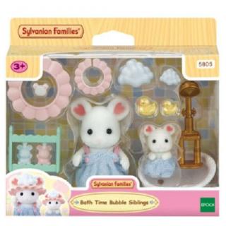 Sylvanian Families: Marshmallow Mouse Bath Fun Play Set