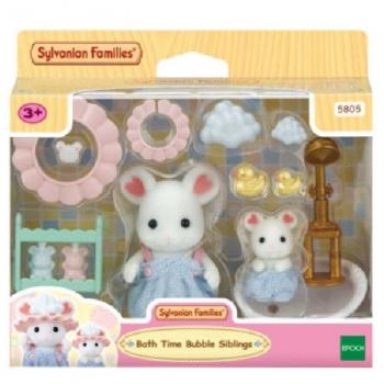 Sylvanian Families: Marshmallow Mouse Bath Fun Play Set