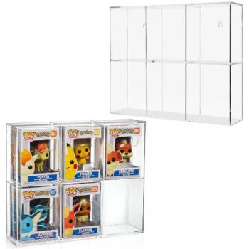 Evoretro Acrylic Display Case for 6 Funko Pops