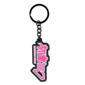Hatsune Miku Rubber Keychain Logo