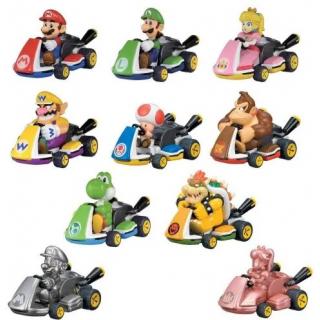 Mario Kart Pull Back Cars Mystery Pack (Διάφορα Σχέδια - Τυχαία Επιλογή)
