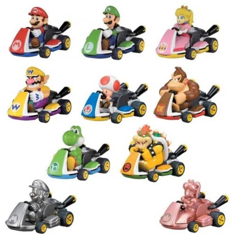 Mario Kart Pull Back Cars Mystery Pack (Διάφορα Σχέδια - Τυχαία Επιλογή)