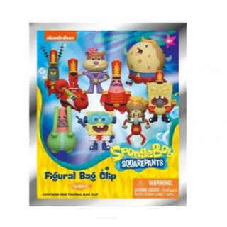 SpongeBob Squarepants 3D PVC Bag Clips Series 6 (Διάφορα Σχέδια - Τυχαία Επιλογή)