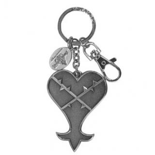 Kingdom Hearts Metal Keychain Heartless Logo
