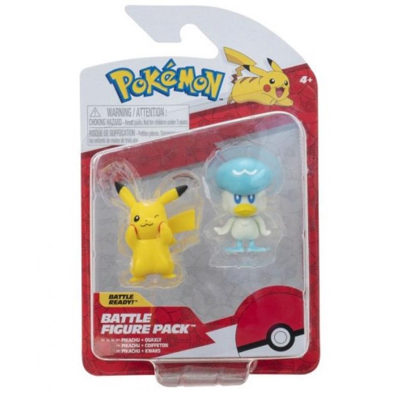 Pokemon Battle Figure Pack Φιγούρες 2 τεμ. - Pikachu + Quaxly