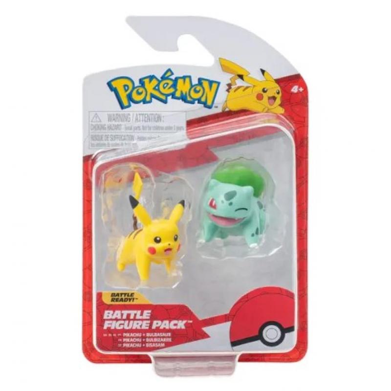 Pokemon Battle Figure Pack Φιγούρες 2 τεμ. - Pikachu + Bulbasaur
