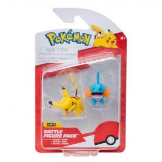 Pokemon Battle Figure Pack Φιγούρες 2 τεμ. - Pikachu + Mudkip