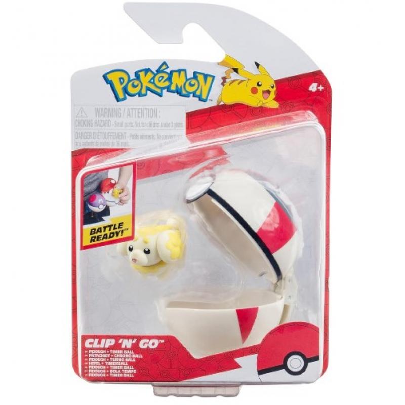 Pokemon Poke Ball Clip N Go με Φιγούρα W17 - Fidough + Poke Ball