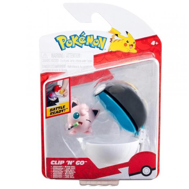 Pokemon Poke Ball Clip N Go με Φιγούρα W17 - Jigglypuff + Poke Ball