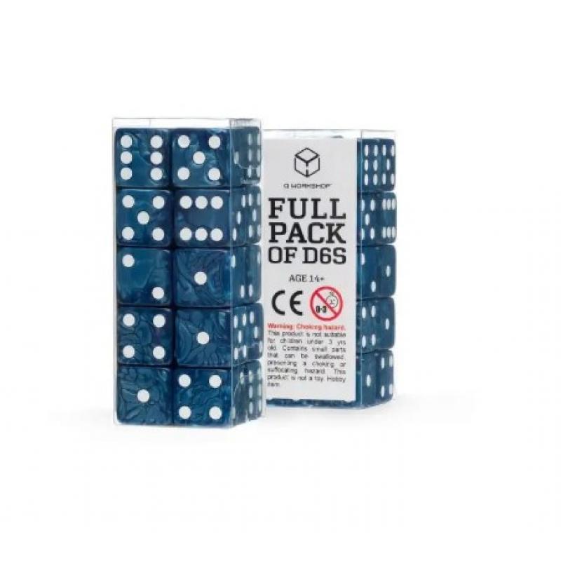 Q Workshop Dice Set Full Pack D6 Cobalt (20)