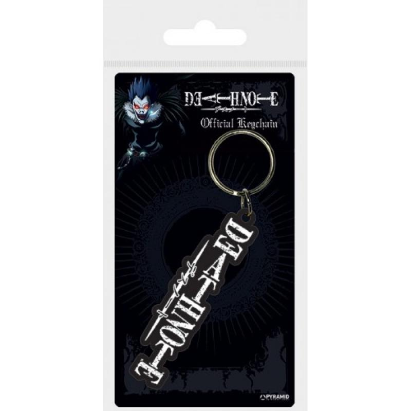 Death Note Rubber Keychain Logo 6 cm