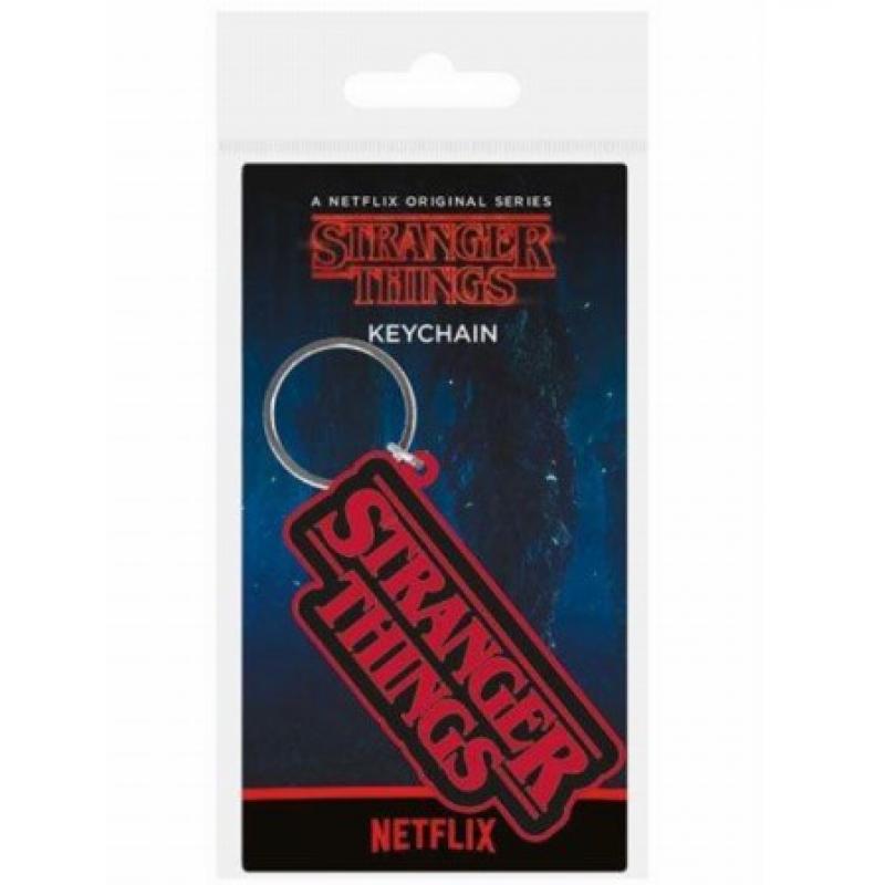 Stranger Things Rubber Keychain Logo 6 cm