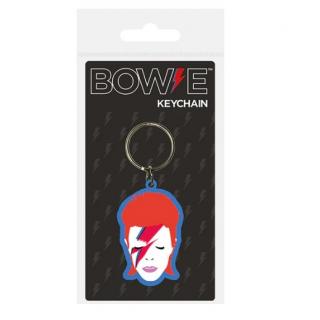 David Bowie Rubber Keychain Aladdin Sane 6 cm