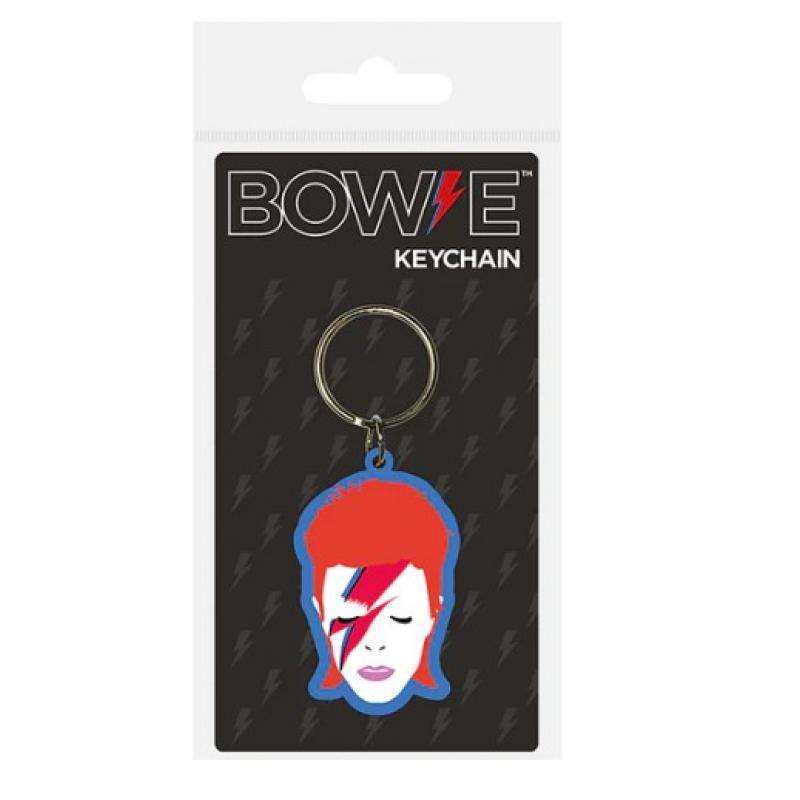David Bowie Rubber Keychain Aladdin Sane 6 cm