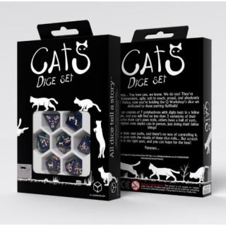 Cats Dice Set of 7 Mittens