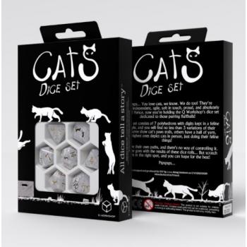 Cats Dice Set of 7 Purrl