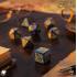Call of Cthulhu 7th Edition Dice Set of 7 Blue-green & Gold