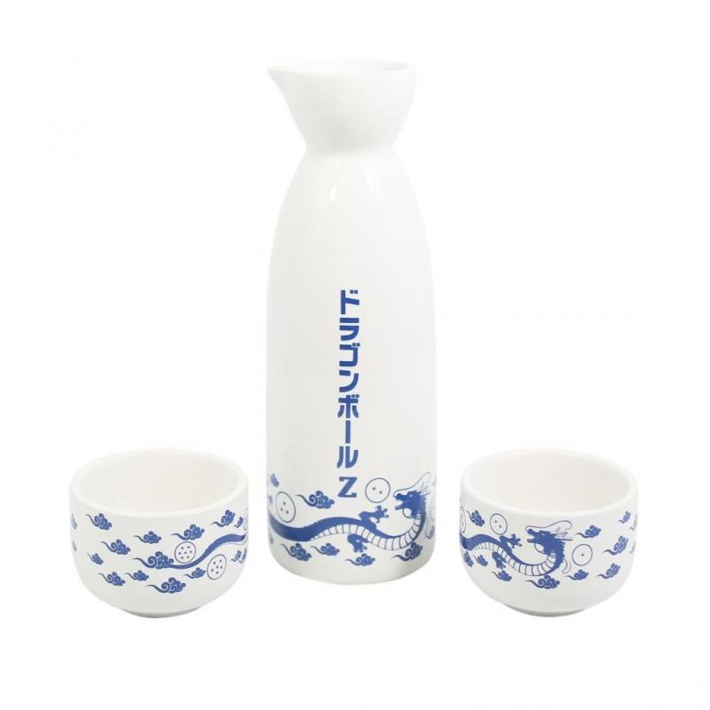 Dragon Ball Z Ceramic Sake Set Blue Shenron