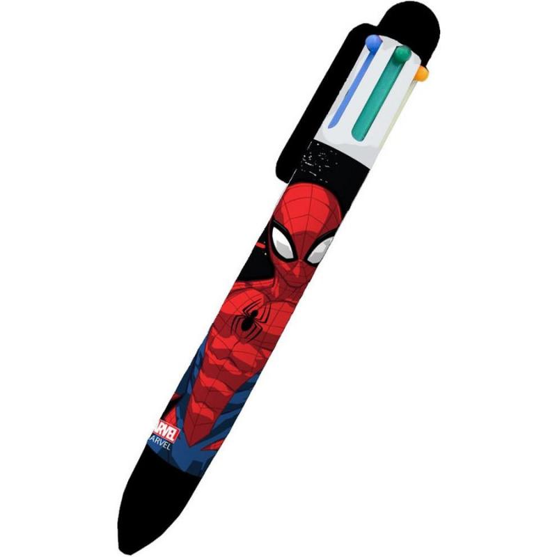 Στυλό με 6 Χρώματα Marvel Spiderman