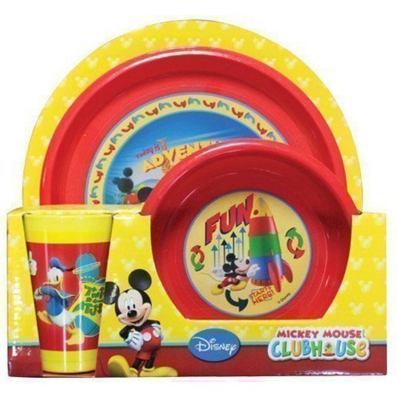 Σετ Φαγητού Mickey Mouse Clubhouse Πιάτο Μπολ και Ποτήρι