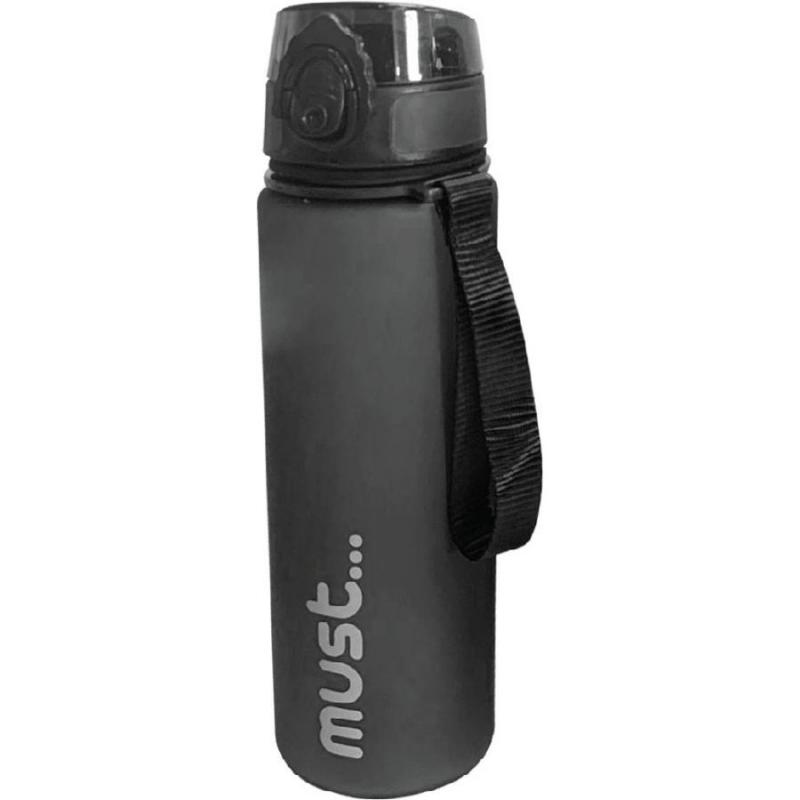 Γκρι - Παγούρι Tritan 600 ml Must με Καπάκι