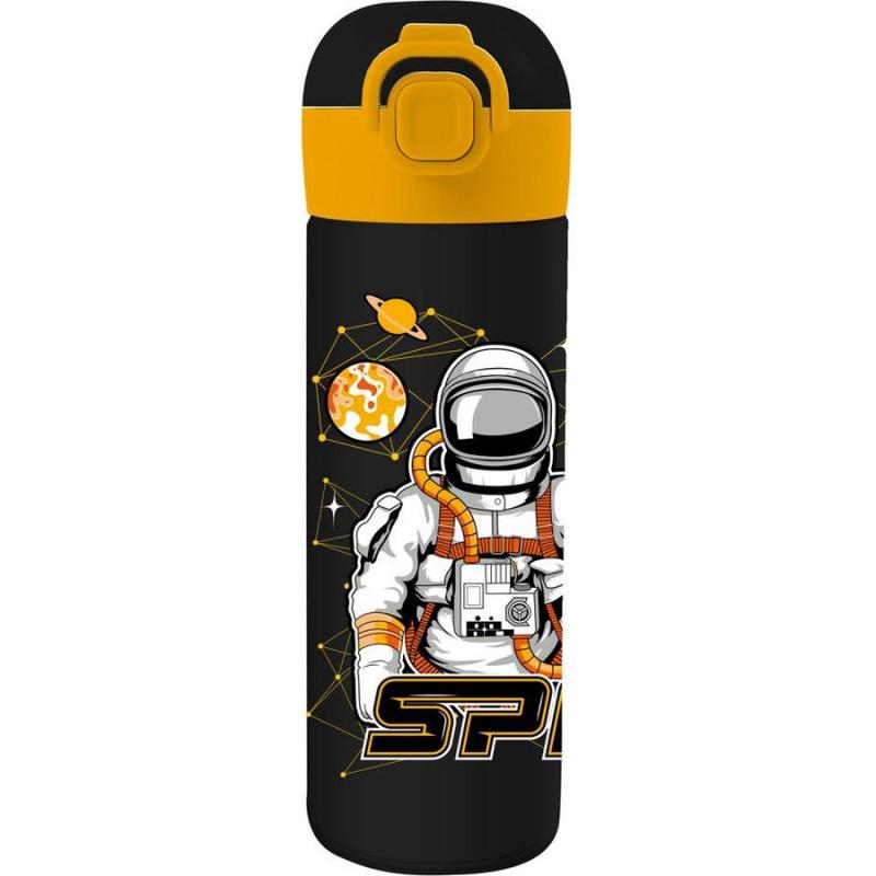 Must Θερμός 500 ml Ανοξείδωτο με Καλαμάκι Space