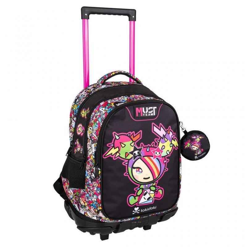 Must Trolley Δημοτικού 3 Θήκες 34x20x44 εκ. Tokidoki Cactus