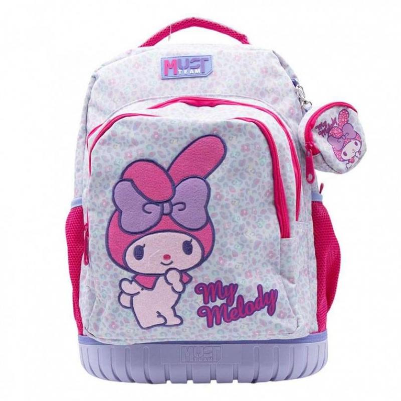 Must Trolley Δημοτικού 3 Θήκες με Μονό Χερούλι και 2 Ρόδες 31x24x45 εκ. My Melody